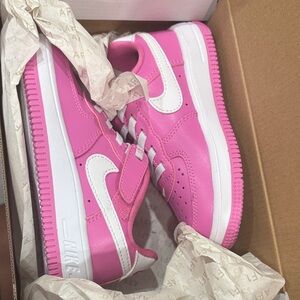 Nike Vibrant Pink and White Sneakers